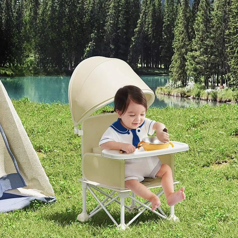 Outdoor Beach Chairs Portable Bivouac Travel Folding Kids with Feeding Chair Children's Dining Chair Children Furniture Supplies