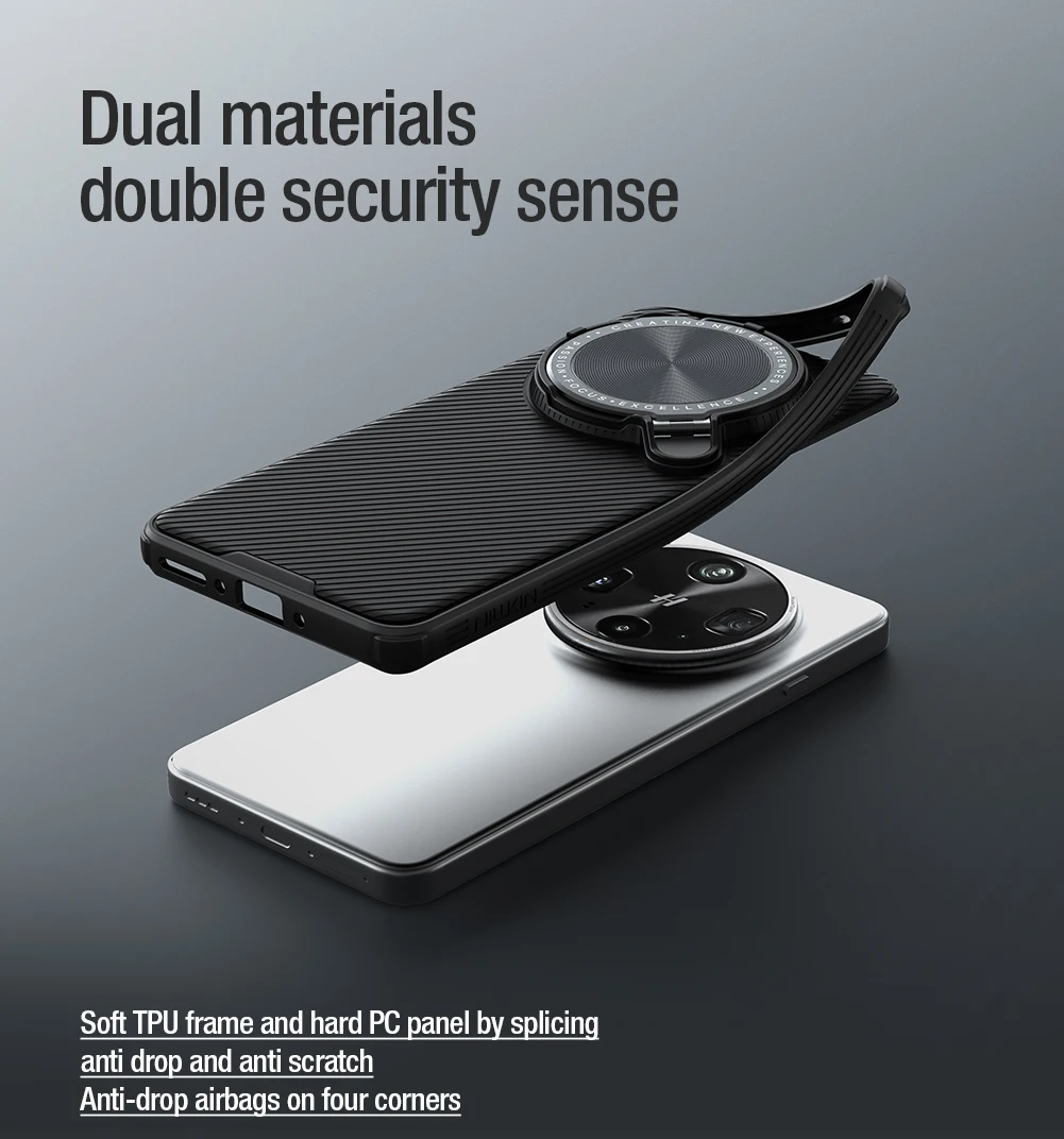 

Nillkin for OPPO Find X8 Ultra 5G Case Magnetic CamShield Prop Magsafe Charging Adapt Lens Camera Protection Back cover