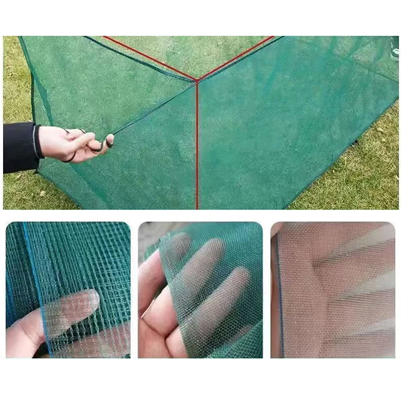Fischkäfig, robust, zusammenklappbar, mit mehreren Eingängen, Fischernetz, geeignet für Süßwasser- und Salzwasser-Angeltätigkeiten – Detail 6