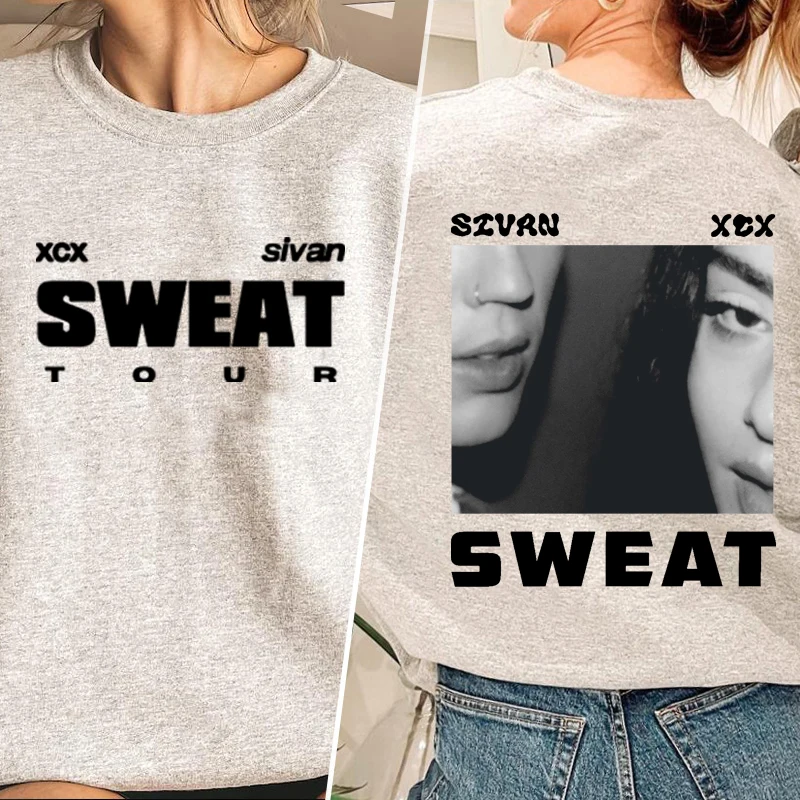 SWEAT Tour Hoodie Merch Sweatshirts Women Casual Crewneck Pullover Hooded Harajuku Concert Streetwear Woman Clothes Hoodies