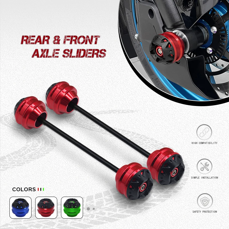 

2025 cb750 Hornet Motorcycle Front Rear Axle Fork Crash Sliders Cap For CB750 HORNET 2023-2025 Wheel Falling Protection Pad