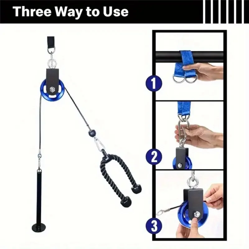 

RTSHE-кабельный шкив с карабином для поворотного ремня, шкив 90 мм, насадка для самостоятельного изготовления, оборудование для домашнего спортзала