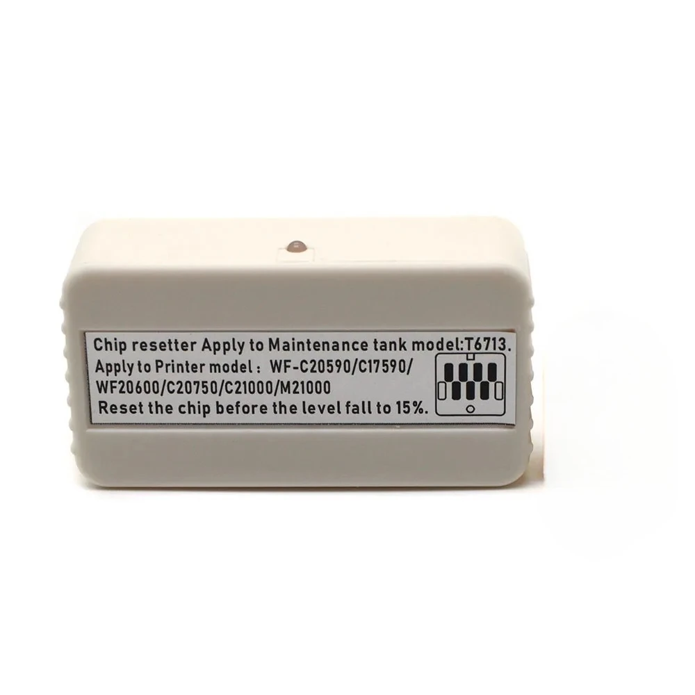 T6713 T671300 Maintenance Box Chip Reset Tool For Epson WorkForce Enterprise WF‑C Series WF‑M Series Waste‑Ink Counter Resetter