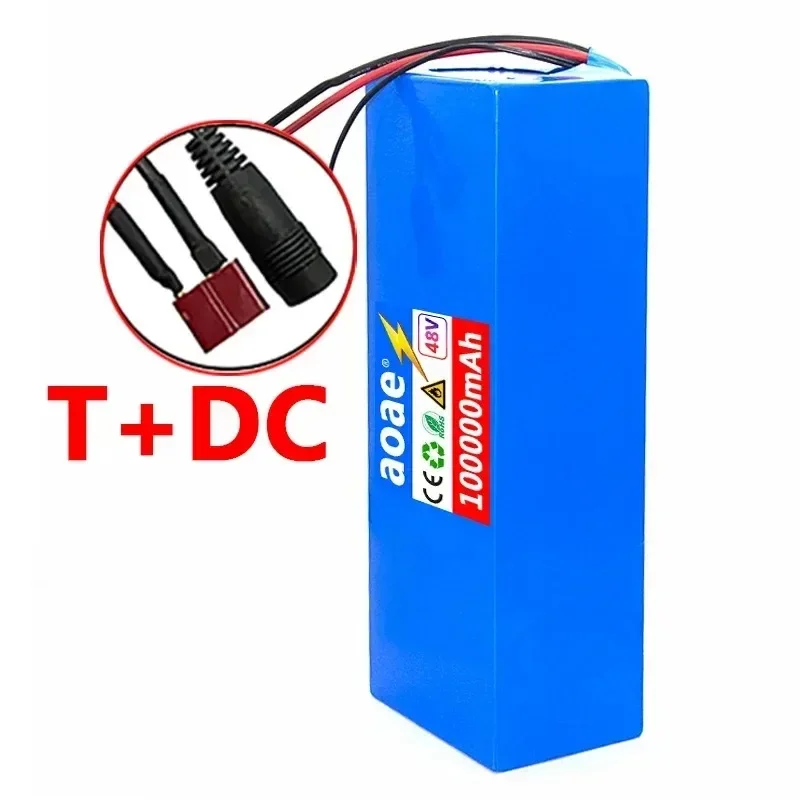 New 13S5P 48V 100Ah ElectricVehicle Lithium 13S5P Battery Pack IsSuitable for Electric Scooter MountainBike 250-1000w