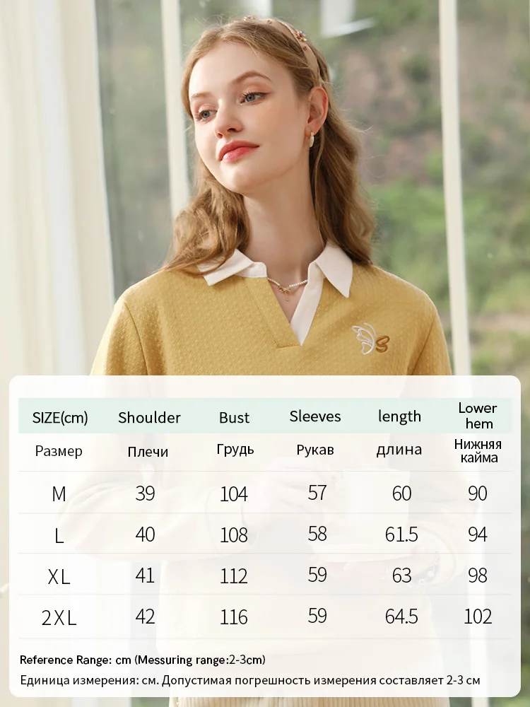 I BELIEVE YOU Thicken Hoodies For Women Embroidery Checkered Cotton Lapel Collar Loose 2023 Winter New Pullover Tops 2234195388