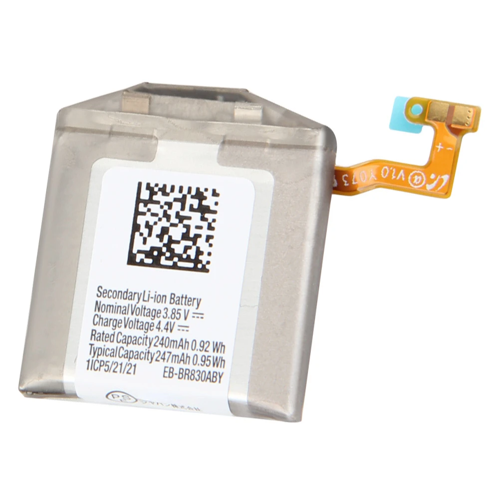 Bateria de substituição para Samsung Galaxy Watch, EB-BR830ABY, Active 2, 40mm, SM-R835, SM-R830, Watch3, 41mm, SM-R850, R855, 247mAh