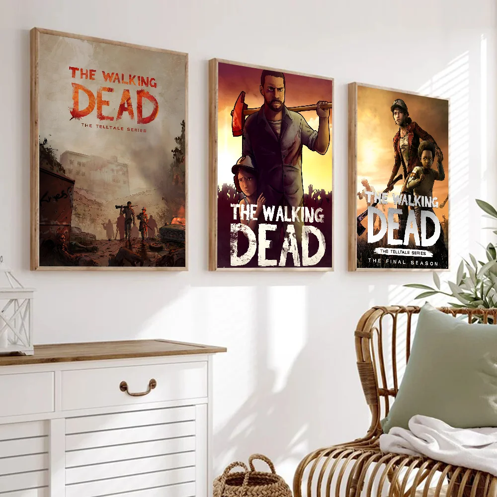 ملصقات ملصقات لعبة الموتى المشي ، زخرفة فنية جدارية ، غرفة المعيشة ، غرفة النوم ، المدخل ، المقهى ، ديكور اللوحة