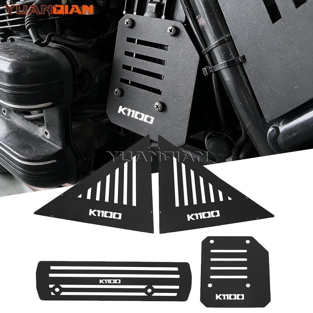 

For BMW K75 K100 K 100 Cafe Racer K1100 Motorcycle Radiator Mesh Engine Injector Guard Badge Cover Scrambler Side Cowl Fairing