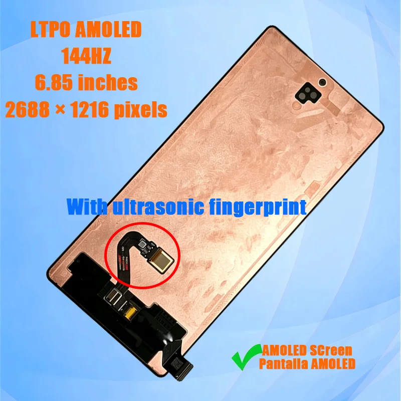 6.85'' Orig 144HZ AMOLED For ZTE nubia Z80 Ultra LCD Display Touch Digitizer For Z80 Ultra NX741J LCD Full Assembly Replacement