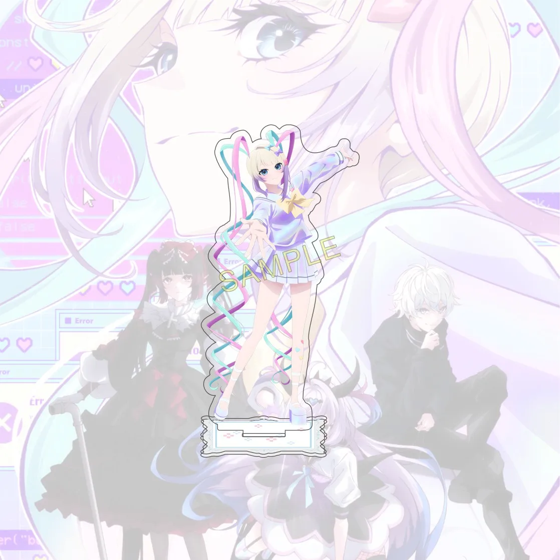 Anime NEEDY GIRL OVERDOSE 15 cm Acrylic Standing Figure Model Desktop Decoration Fan Collection Gift Keychain