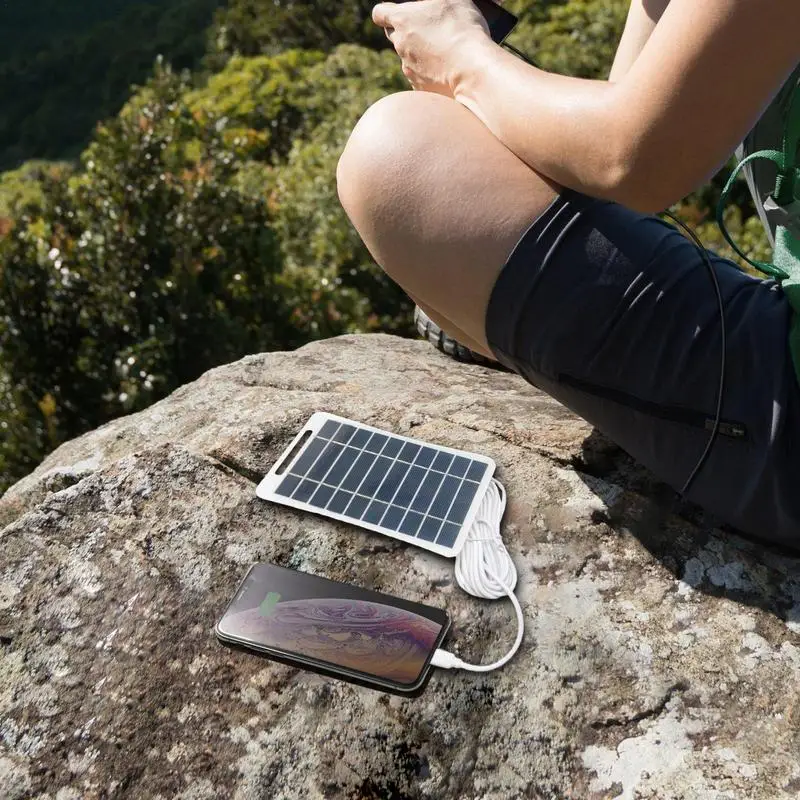 

Solar charging Panel 2W 5V With USB Waterproof Outdoor Hiking And Camping Portable Charging Panel Battery Charger