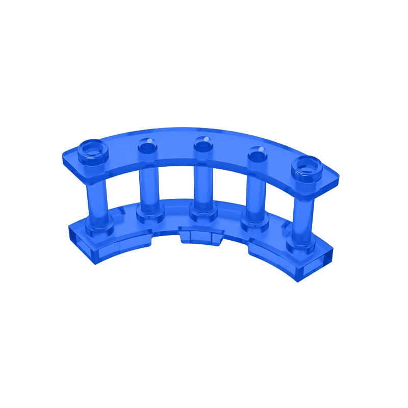 MOC PARTS GDS-880 Fence 4 x 4 x 2 Quarter Round Spindled with 2 Studs compatible with lego 30056 toys Assembles Building Blocks