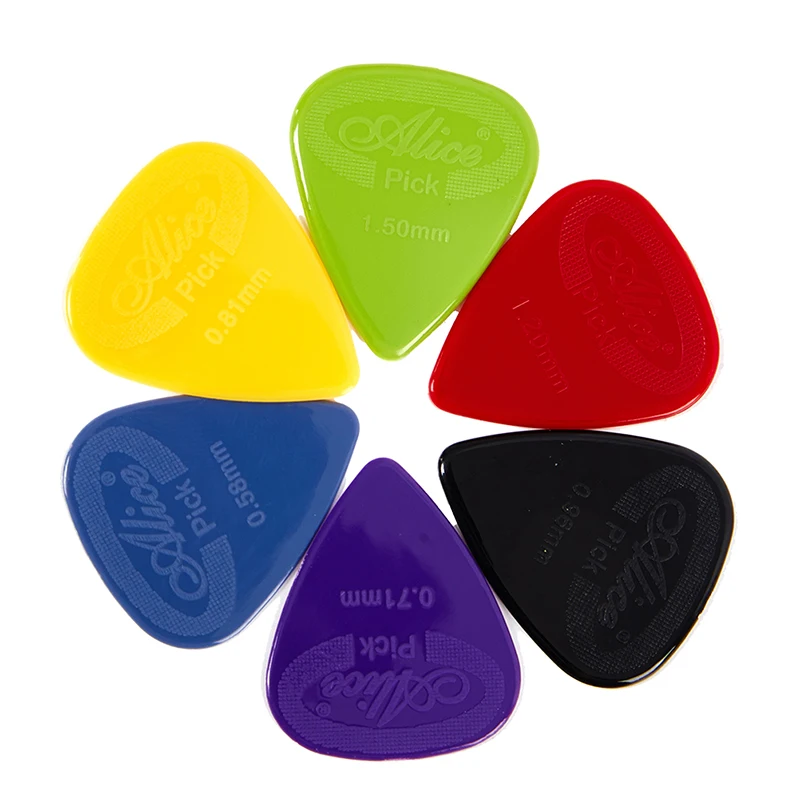 10 pieces Alice Guitar Pick Non-slip Black White Nylon Mediator for Acoustic Electric Guitarra Ukulele Accessories