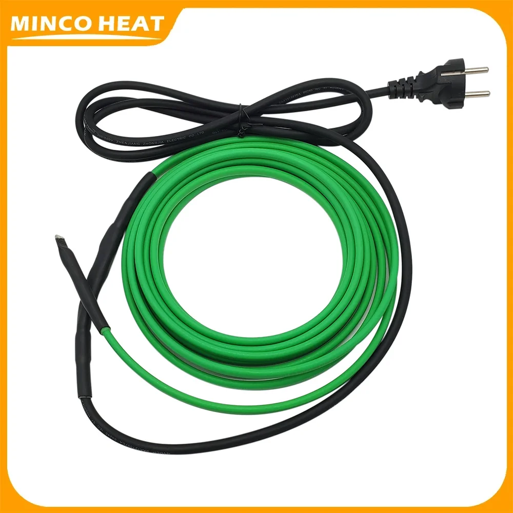 

Саморегулирующийся нагревательный кабель Minco для нагрева водопроводных труб, плавления снега с вилкой европейского/американского стандарта, предварительно собранный от 1 до 30 метров