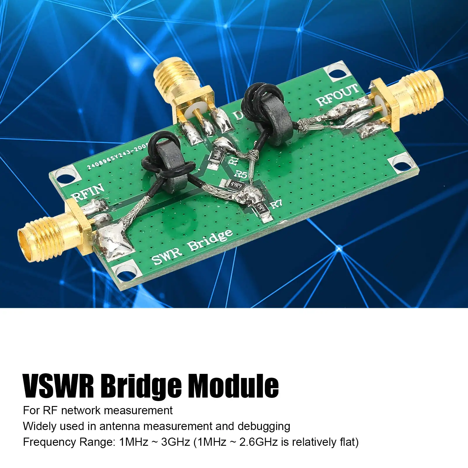Image of 10-3000MHz VSWR-Brückenmodul VSWR-Detektor Antennenanalysator Reflexionsbrücke