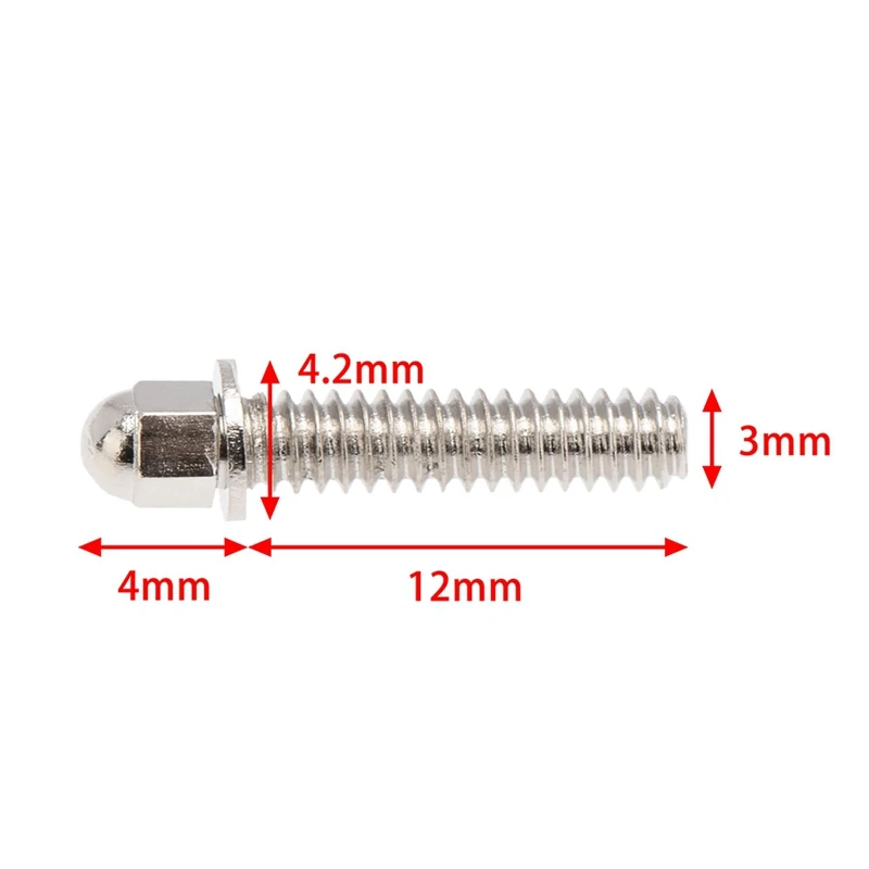 WOTT 30Pc 1.9 2.2 Wheel Rim Imperial M3 Screw Decoration for 1/10 RC Crawler Axial SCX10 90046 AXI03007 Wraith Traxxas TRX4,B