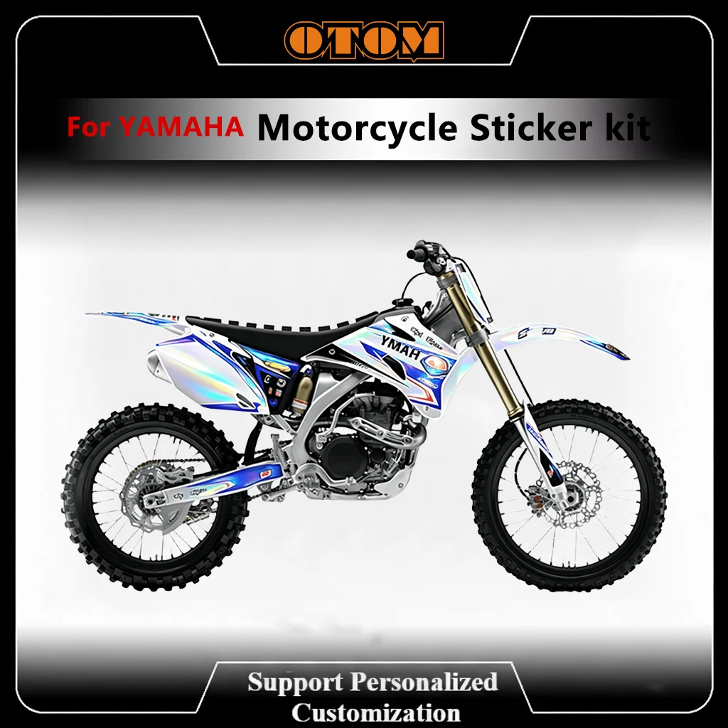For WRF 2007-2023 Customize Motocrycle Graphics Decals Kit YAMAHA WR250F WR450F Holographic Underguard Sticker Kit
