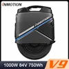 最新 INMOTION V9 電動一輪車 1000 ワットモーター 84 V 750Wh バッテリー 60 ミリメートルサスペンション GPS リモートロック LED ライト EUC ホイール 1