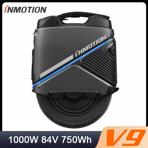 最新 INMOTION V9 電動一輪車 1000 ワットモーター 84 V 750Wh バッテリー 60 ミリメートルサスペンション GPS リモートロック LED ライト EUC ホイール
