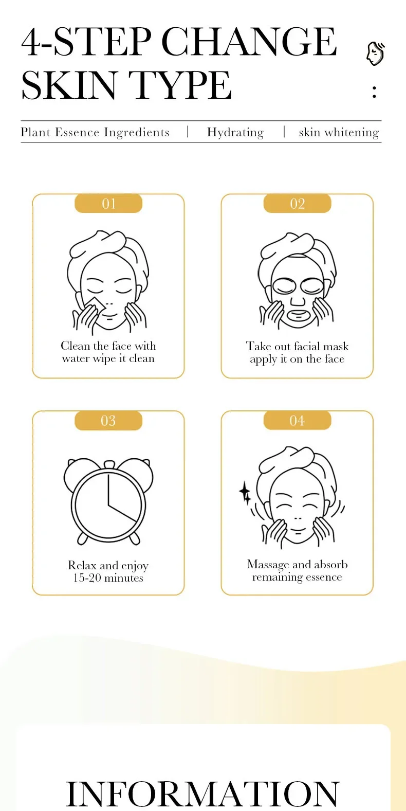 15 Stück SADOER 24K Gold Vitamin C Hyaluronsäure Gesichtsmasken für Gesicht, feuchtigkeitsspendend, straffend, feuchtigkeitsspendend, Gesichtsmaske, Gesichtspflege – Detail 9