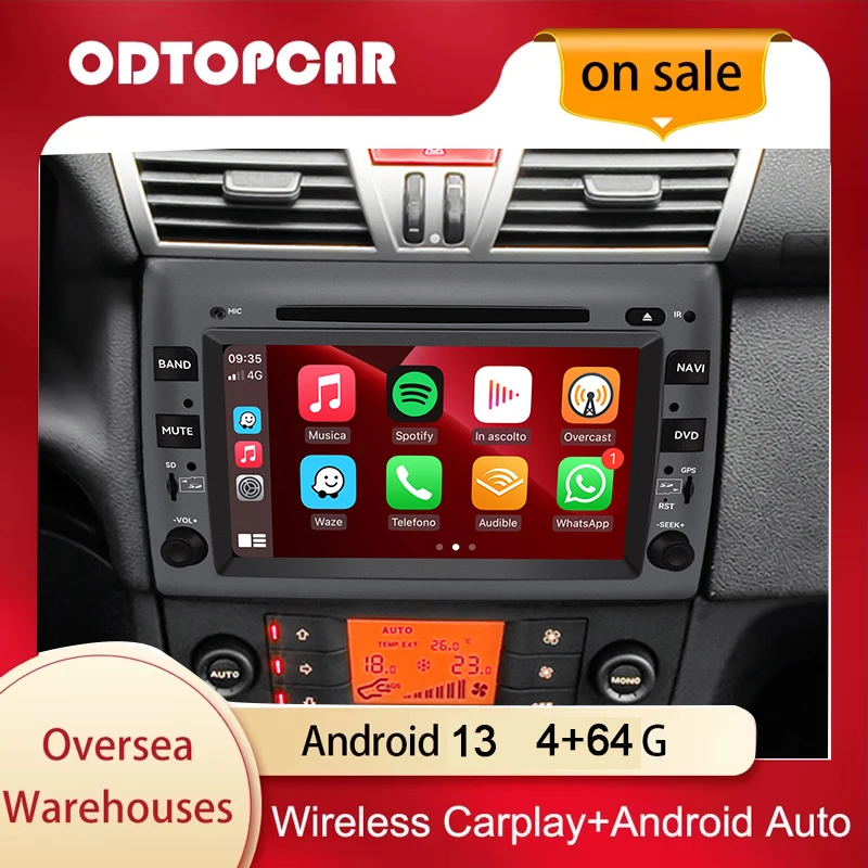 

for Fiat Stilo 2002 - 2010 Car Radio Multimedia Player Android 14 Intelligent System Bluetooth DSP Stereo WiFi 4G GPS Navigation