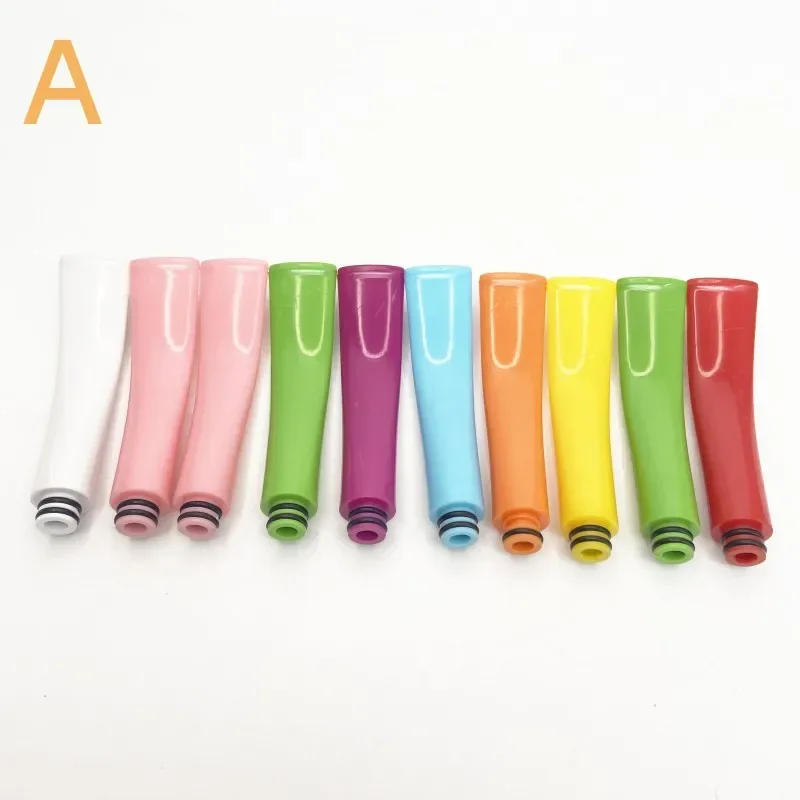 10Pcs 510 Drip Tip Heat Resistance Machine Tank Random Color