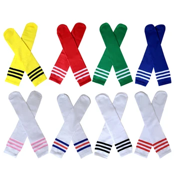 New Football Sports Socks Long Knee Cotton Spandex Kids Legging Stockings Soccer Baseball Ankle Children Socks Hot Sale