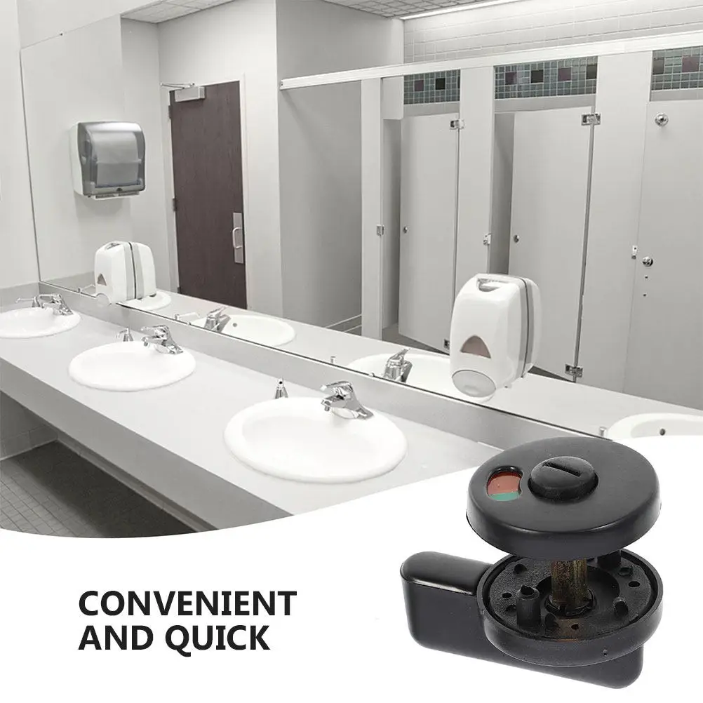 3Pcs Restroom Privacy Indicator Door Locks Bolt Vacant Occupied Sign Lock for Toilet Bathroom Keyless Indicator Privacy Lock