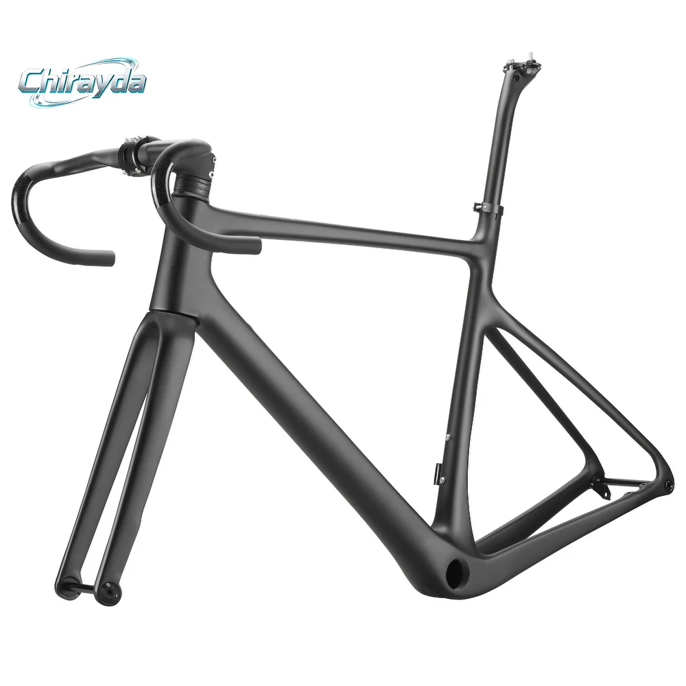 

2026 NEW Aero Carbon Road Bicycle 700*40C Frame Gravel Bike with Integrated Handlebar And Stem - Road Cycling Equipment