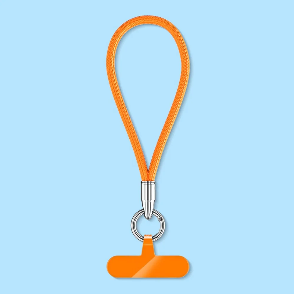 

New Colorful Short Phone Lanyard Hand-woven with Clip Hanging Wrist Straps Anti-lost Portable Hanging Rope