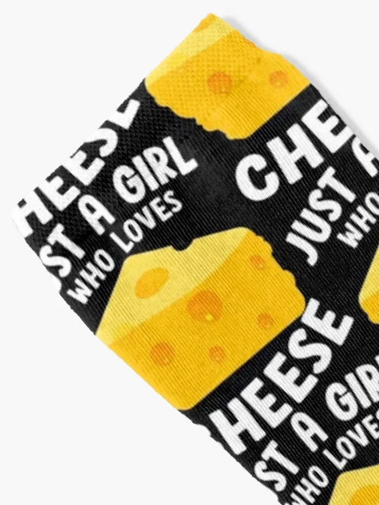 Just A Girl Who Loves Cheese Socks Heating sock anti slip football Running Male Socks Women's