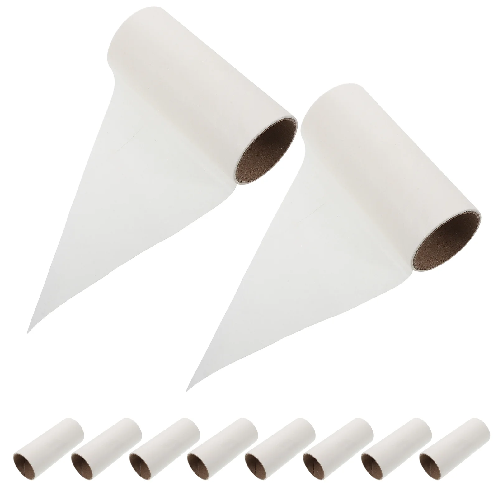 

10 Pcs Hair Rollers Sticky Paper Clothes Pet Removal Tool Lint Remover Refills White Cat Mini Travel Size