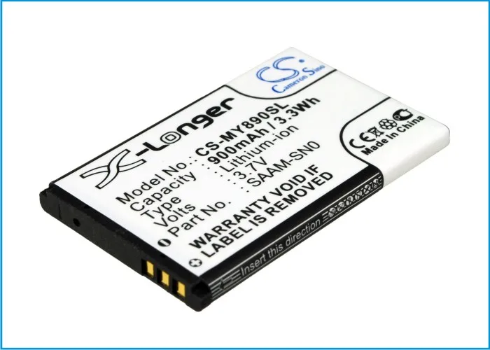 CS Replacement Battery for ZiO Dual D1,Lupus L1,Premium P1 PN: 900mAh / 3.33Wh
