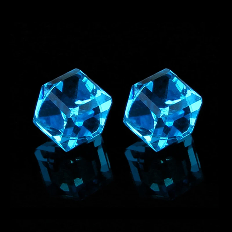 Colorful Strong Magnetic Cute Cubic Square Ear Stud For Teens Korean Fashion Treading Versatile Non-Percing Earring Jewelry Gift