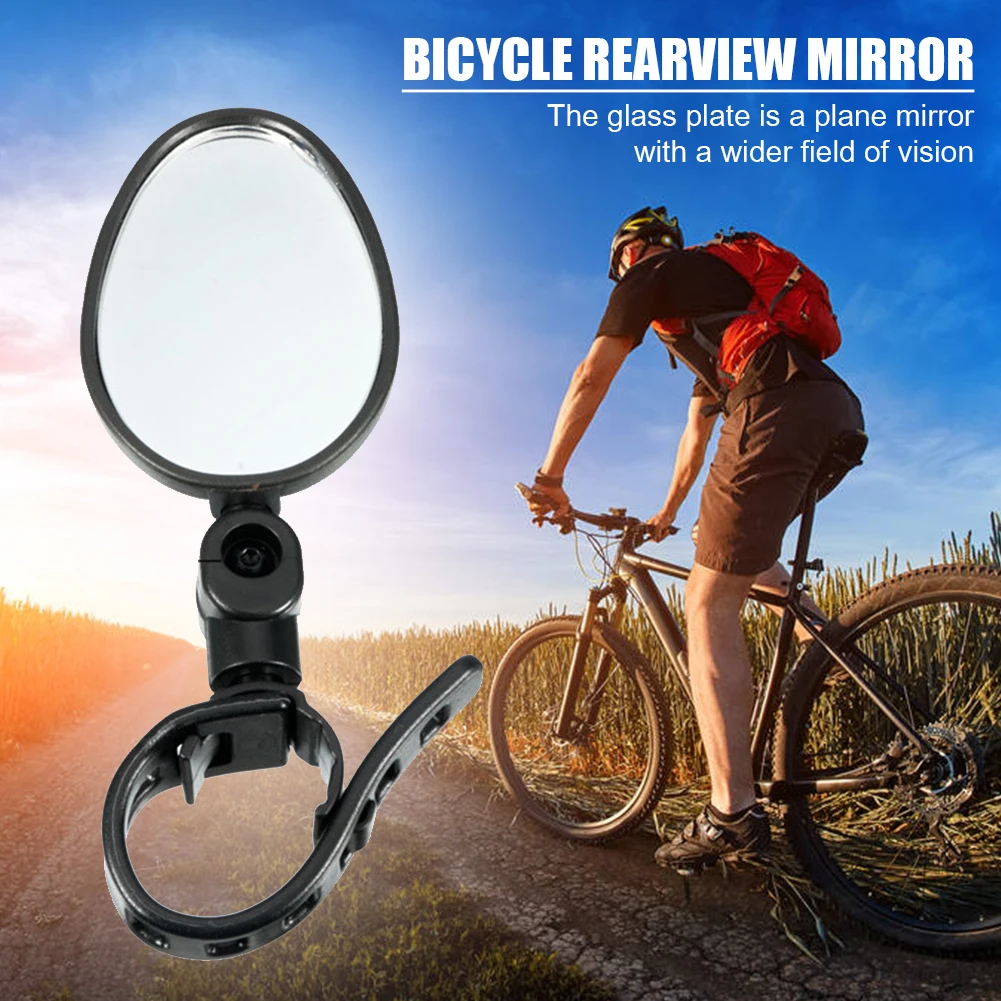 Wide Range Handlebar Convex Reflector Rearview Mirrors for Flatbed Truck E-Bike Outdoor Bicycle Cycling Accessories