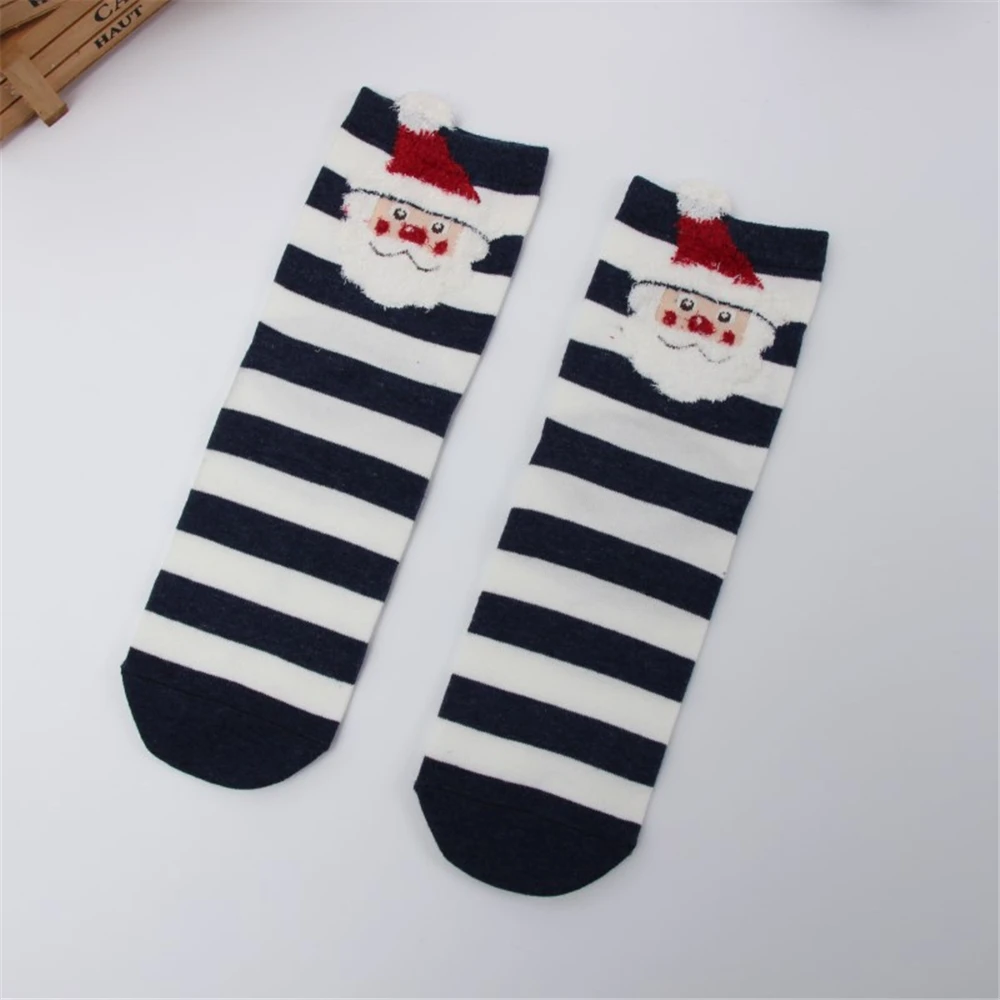 3 Paare/los frauen Casual Winter Weihnachten Socken Deer Fuchs Bär Hund Elch Baumwolle Cartoon Warme Weiche Sokken Weihnachten Geschenk dropship – Detail 23