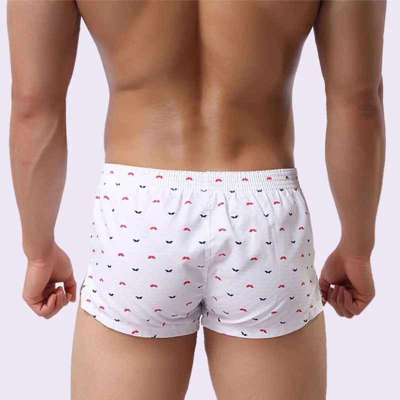 Calças de seta de algodão masculino e feminino macio e confortável casa shorts xadrez homewear solto lounge wear calcinha de verão cuecas