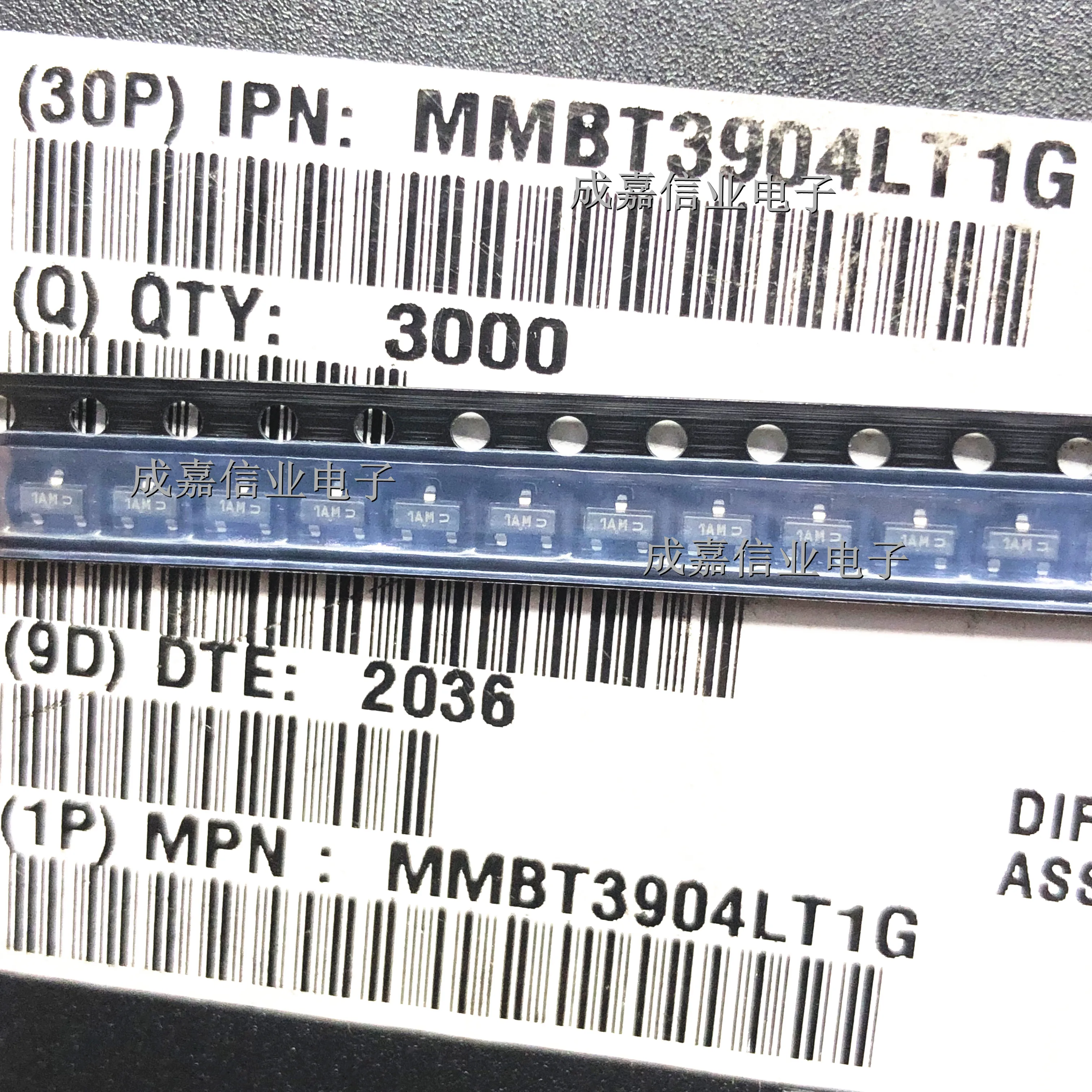 100pcs/Lot MMBT3904LT1G SOT-23-3 MARKING;1AM Trans GP BJT NPN 40V 0.2A 300mW 3-Pin Operating Temperature:- 55 C-+ 150 C