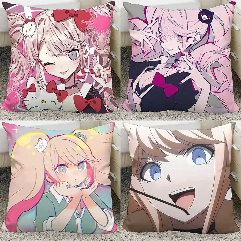 Danganronpa Enoshima Junko Pillow and Pillowcase Double Sided Pattern Throw Pillows 40x40cm