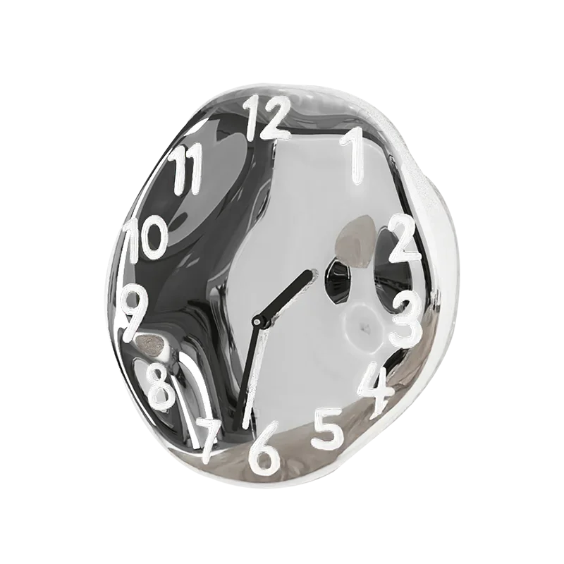 Time Ceramic Electroplating Art Wall Clock High End Watch Living Room Home Creative Clock