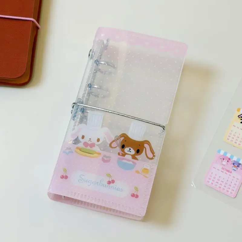 Kawaii Sugarbunnies Loose Leaf Binding Tape Shell Japanese Anime Cartoon Rabbit M2.5 Manual Account Diagonal Leaf Folder Gift