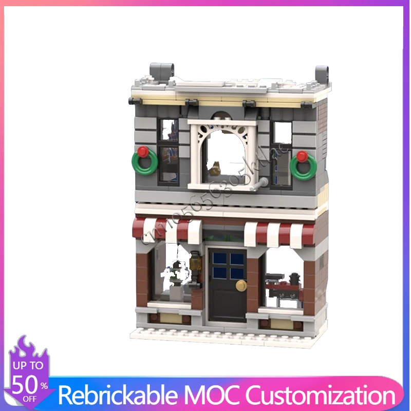 471 Pezzi Negozio di Giocattoli Vintage Main Street 10249 MOC, Blocchi da Costruzione Modulari Personalizzabili, Giocattolo Educativo Fai-da-Te, Regalo per le Festività