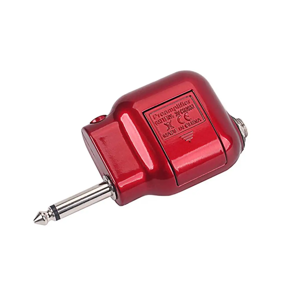 

Preamplifier 6.35mm Plug Bass Treble EQ Volume Control for Guitar Acoustic Preamp Speaker Amplifier Compact ABS