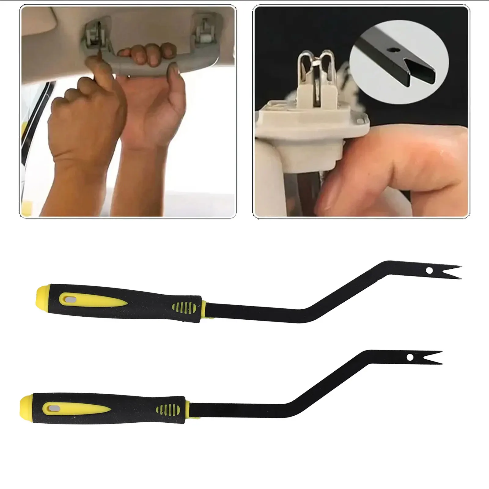 

2/3Pcs Car Roof Grab Handle Release Tool Metal For Golf For Tiguan For Skoda Nail Puller Remover Pry Automobile Repair Tools