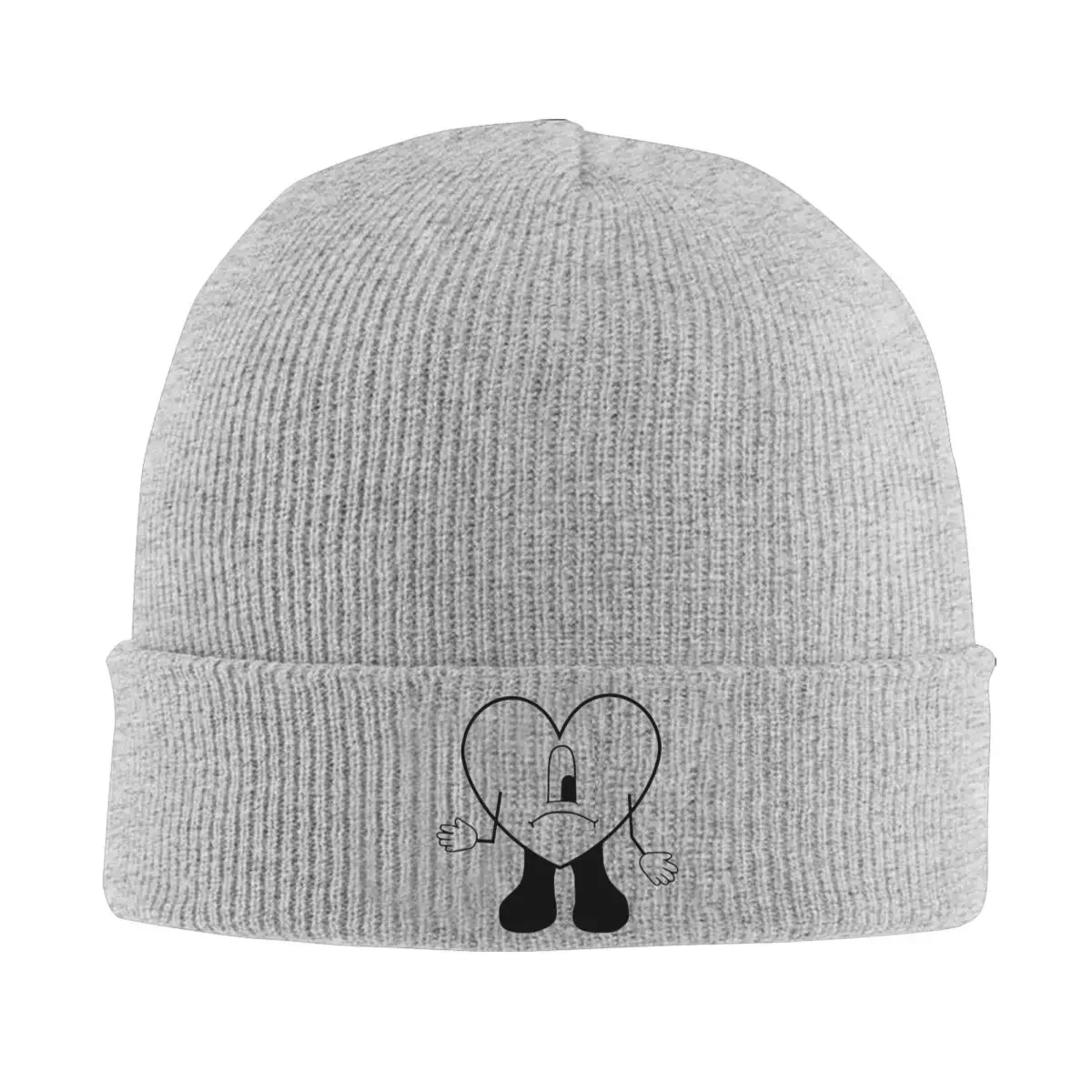 Bad Bunny Music Singer Bonnet Hats Un Verano Sin Ti Knit Hat Men Women Trendy Warm Beanie Hats Autumn Winter Gym Design Cap