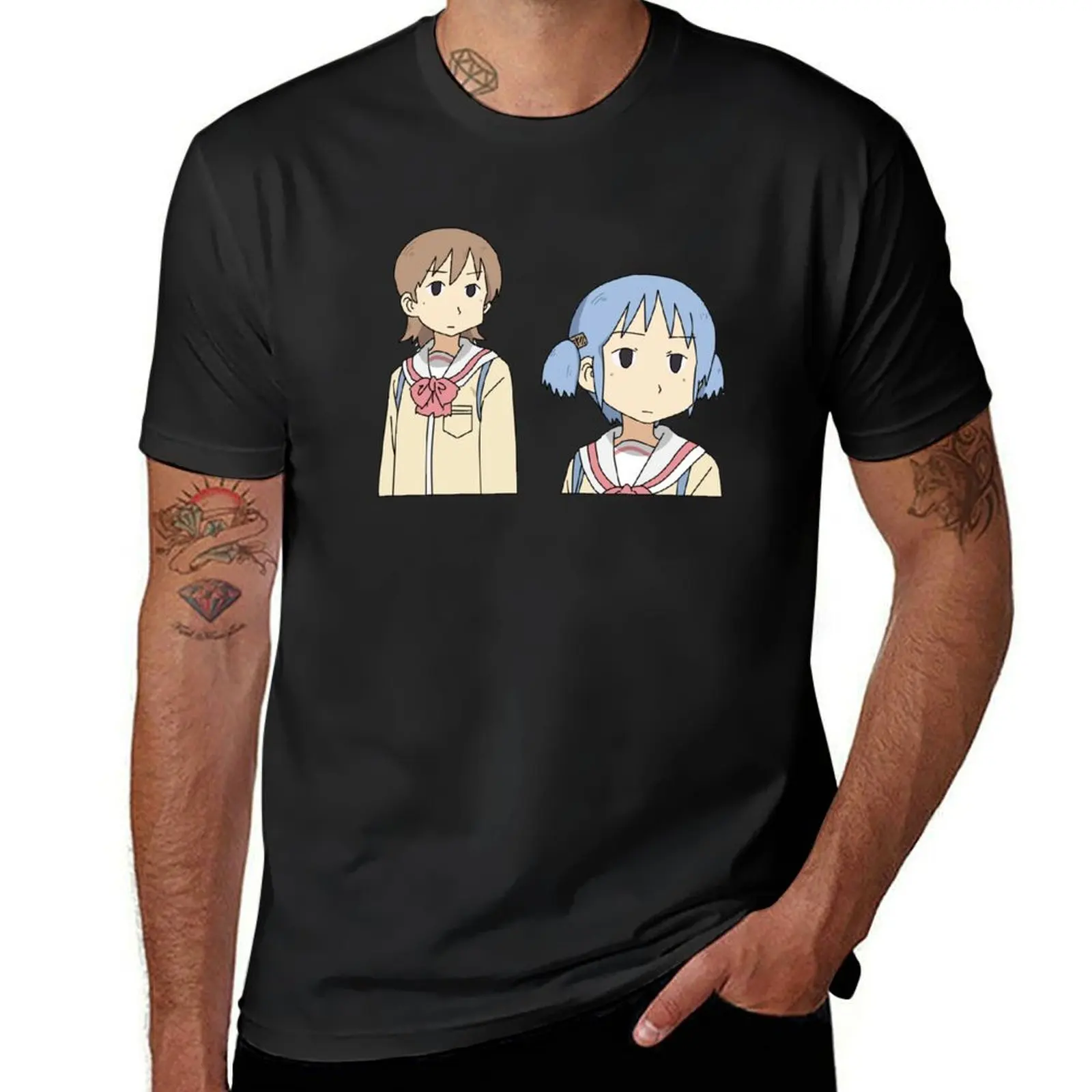 Yuuko and Mio T-Shirt cute clothes cute tops customs plain men t shirt