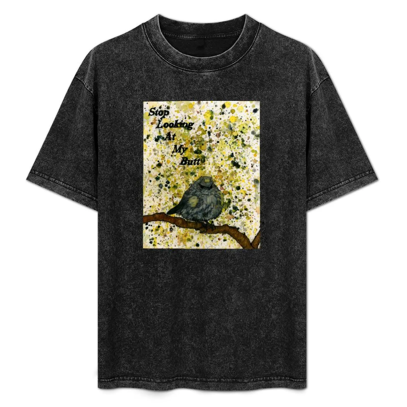 

Stop Looking At My Butterbutt Watercolor T-Shirt Anti-Perspiration Workout Top