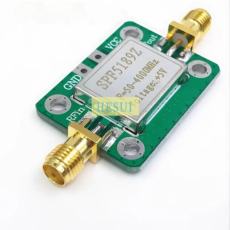 SPF5189 module NF=0.6dB 50MHz- 4000MHz Amplifier 4GHz module RF LNA Low Noise Amplifier module board RF Amplifier Shielding case