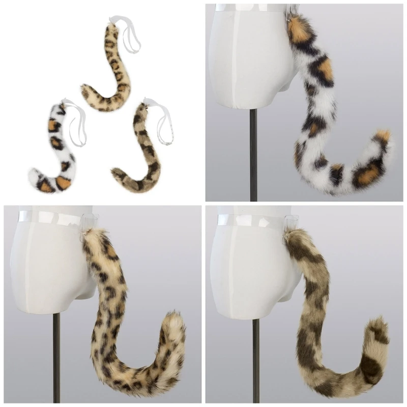 

Faux Furs Foxes Tail Animal Tail Leopard Tail Japanese Anime-Halloween Cosplay Party Costume Accessories Adult Teen