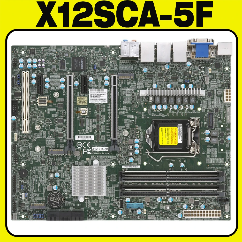 X12SCA-5F For Supermicro Motherboard LGA-1200 PCI-E 4.0 DDR4